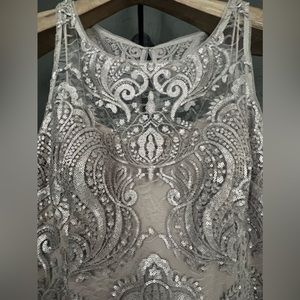 Adrianna Papell Sequin Cocktail Dress